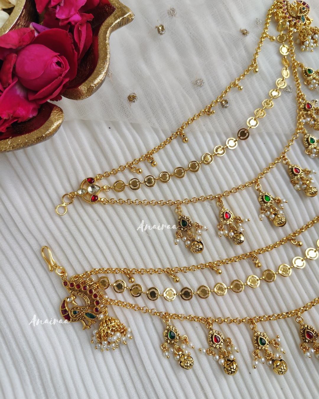 Paachi kundan earchains