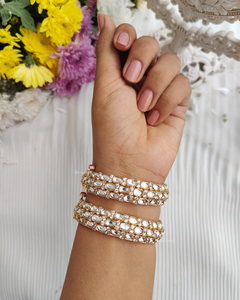 Polki moissanite bangles