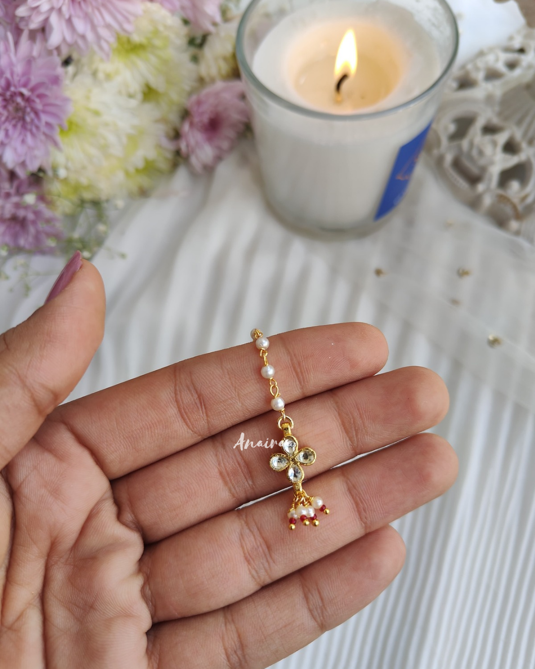 Kundan maangtikka for kids