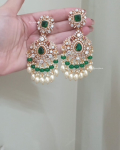 Polki victorian earrings