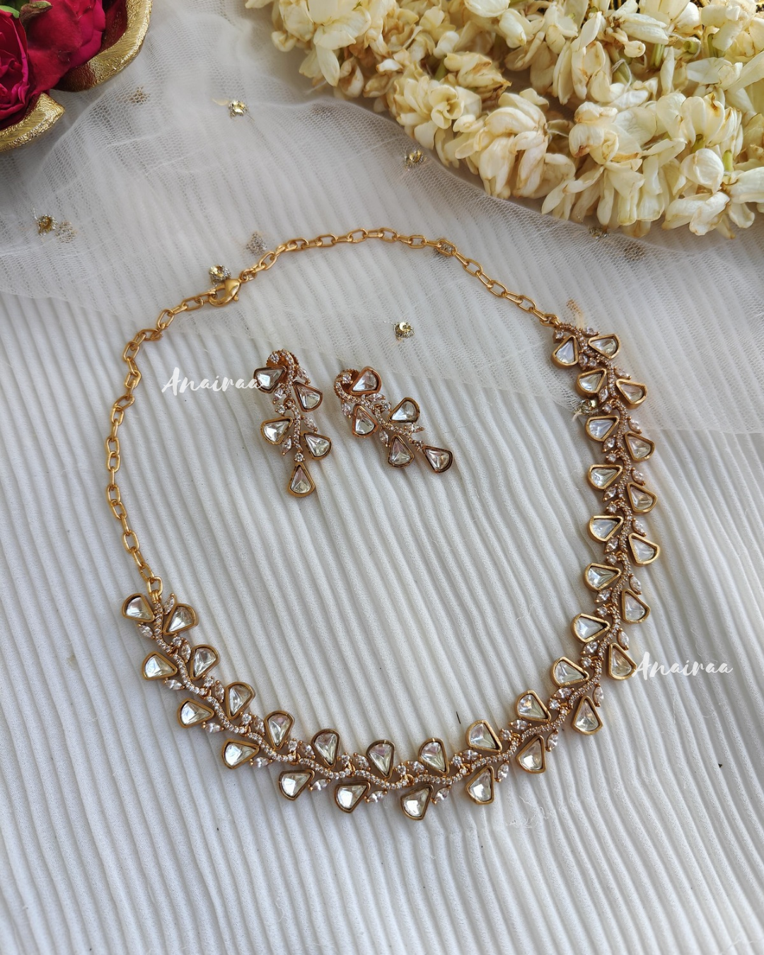 Polki necklace set