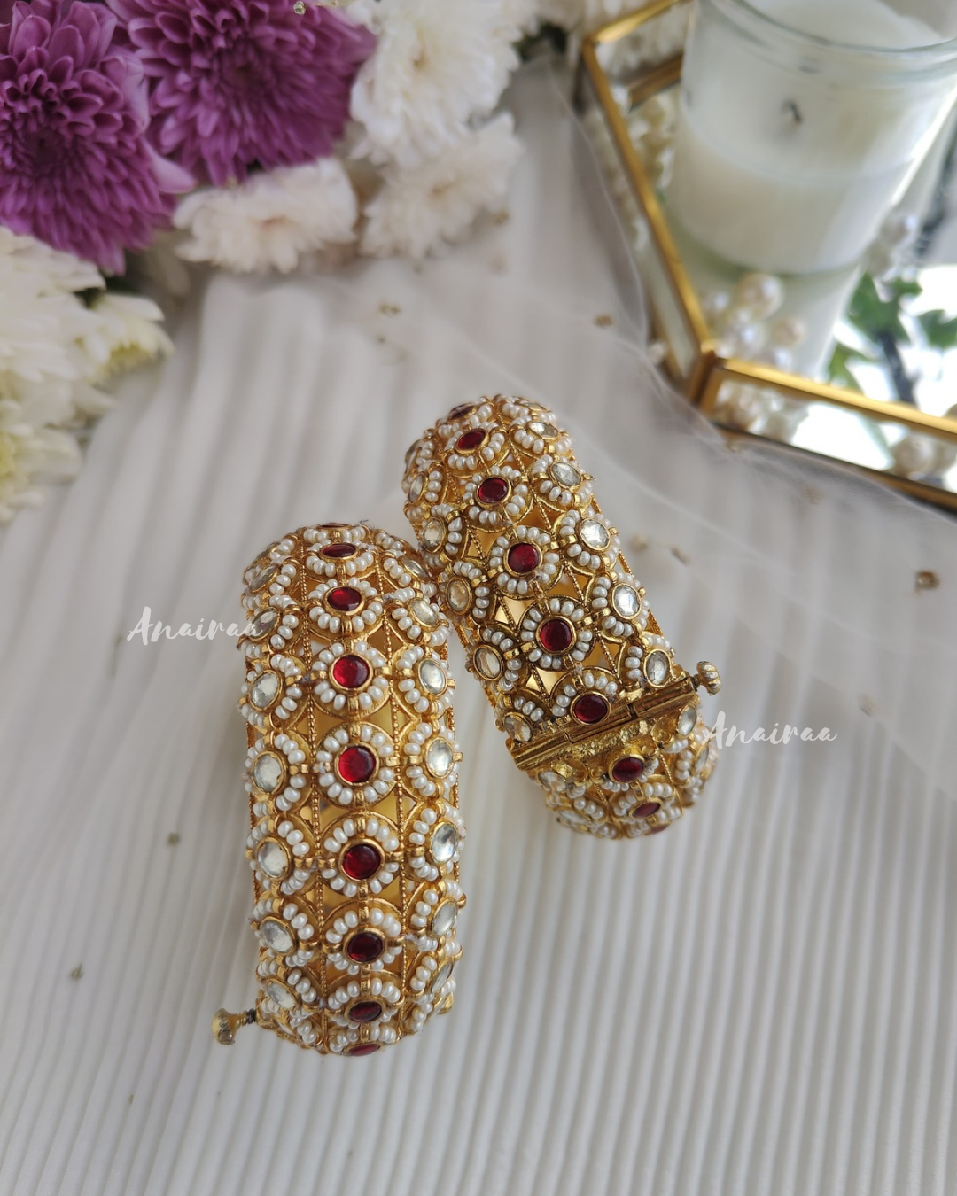 Paachi kundan openable bangle