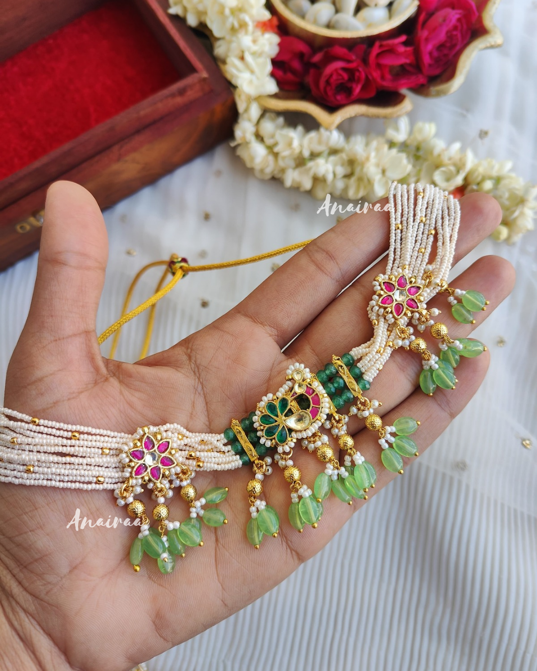 Trishika choker and bracelet combo