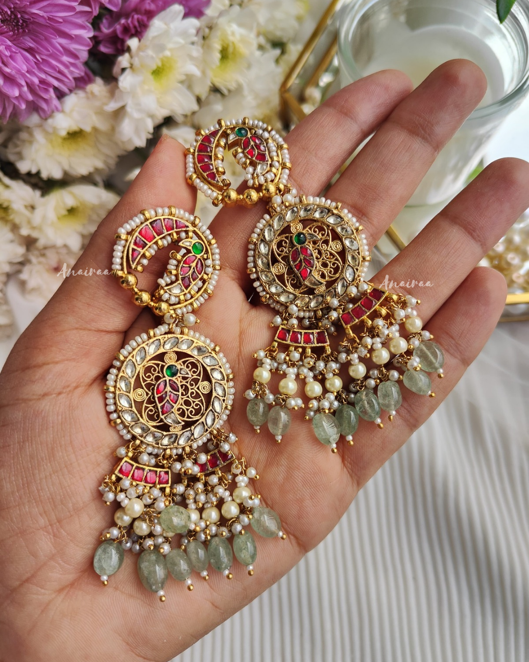 Kundan heritage earrings