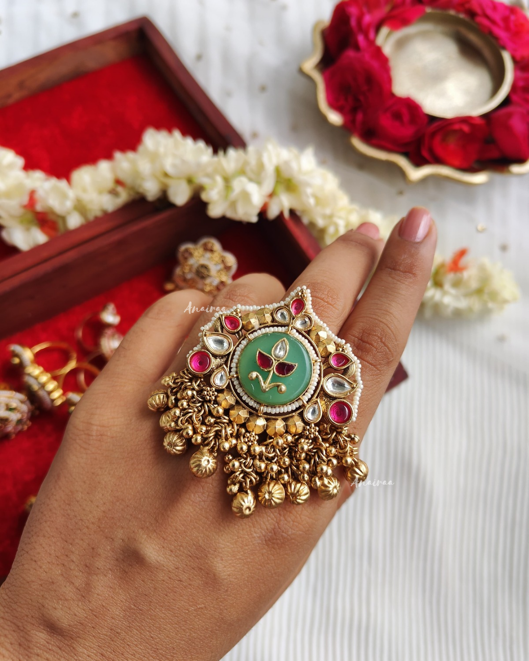 Antique Kundan ring(Only ring)