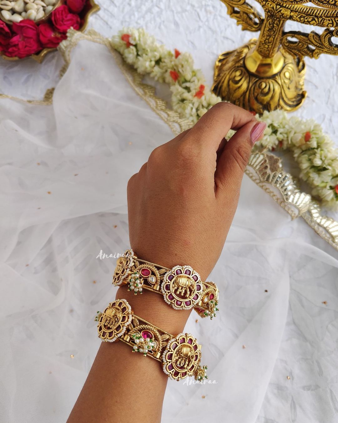 Elephant Antique openable bangles