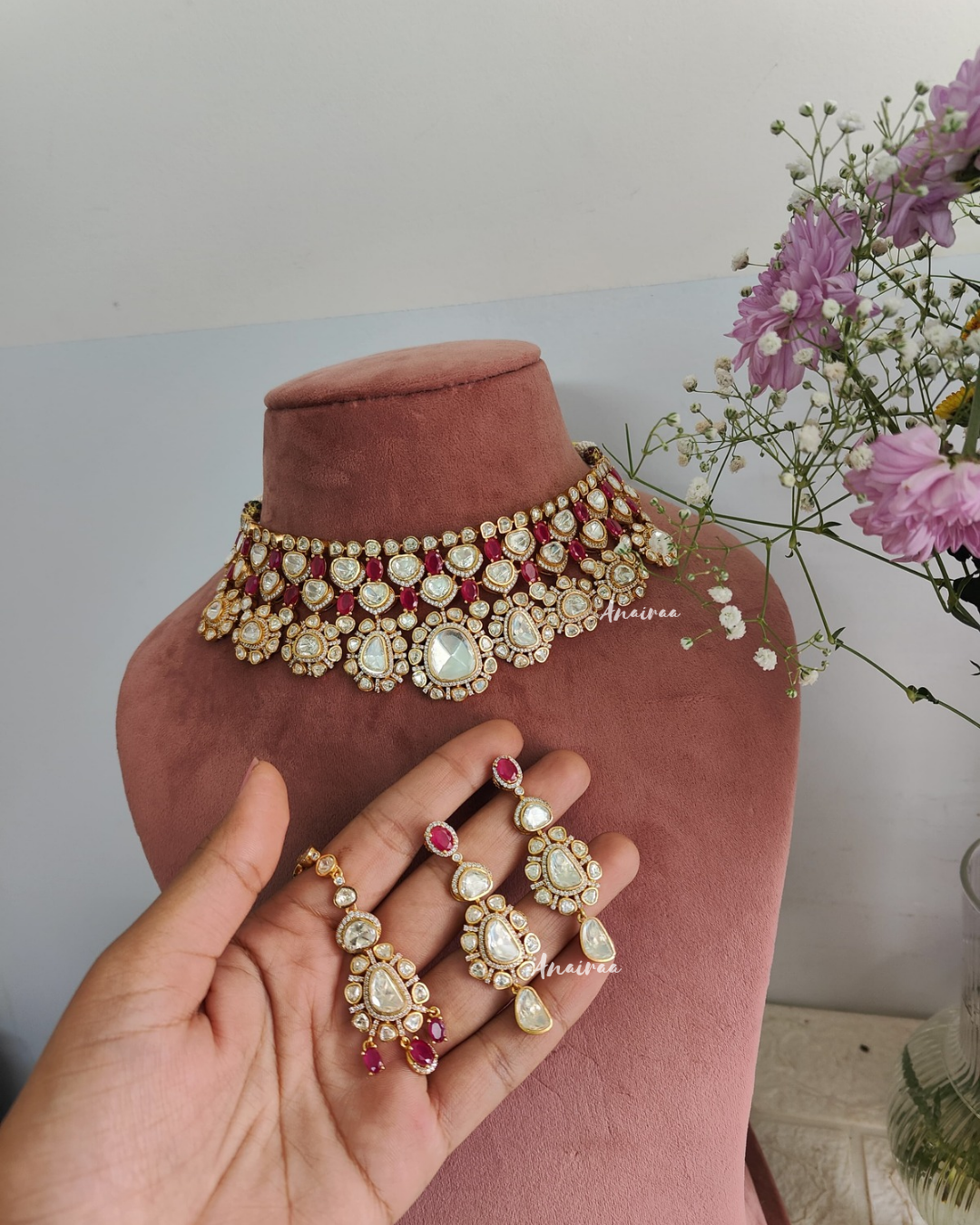 Lily moissanite choker set