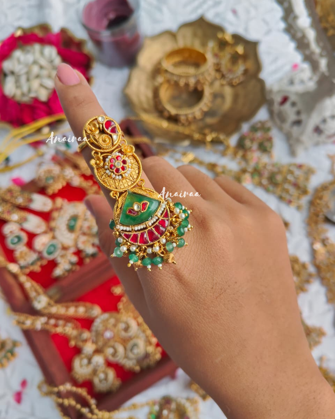 Heritage kundan ring