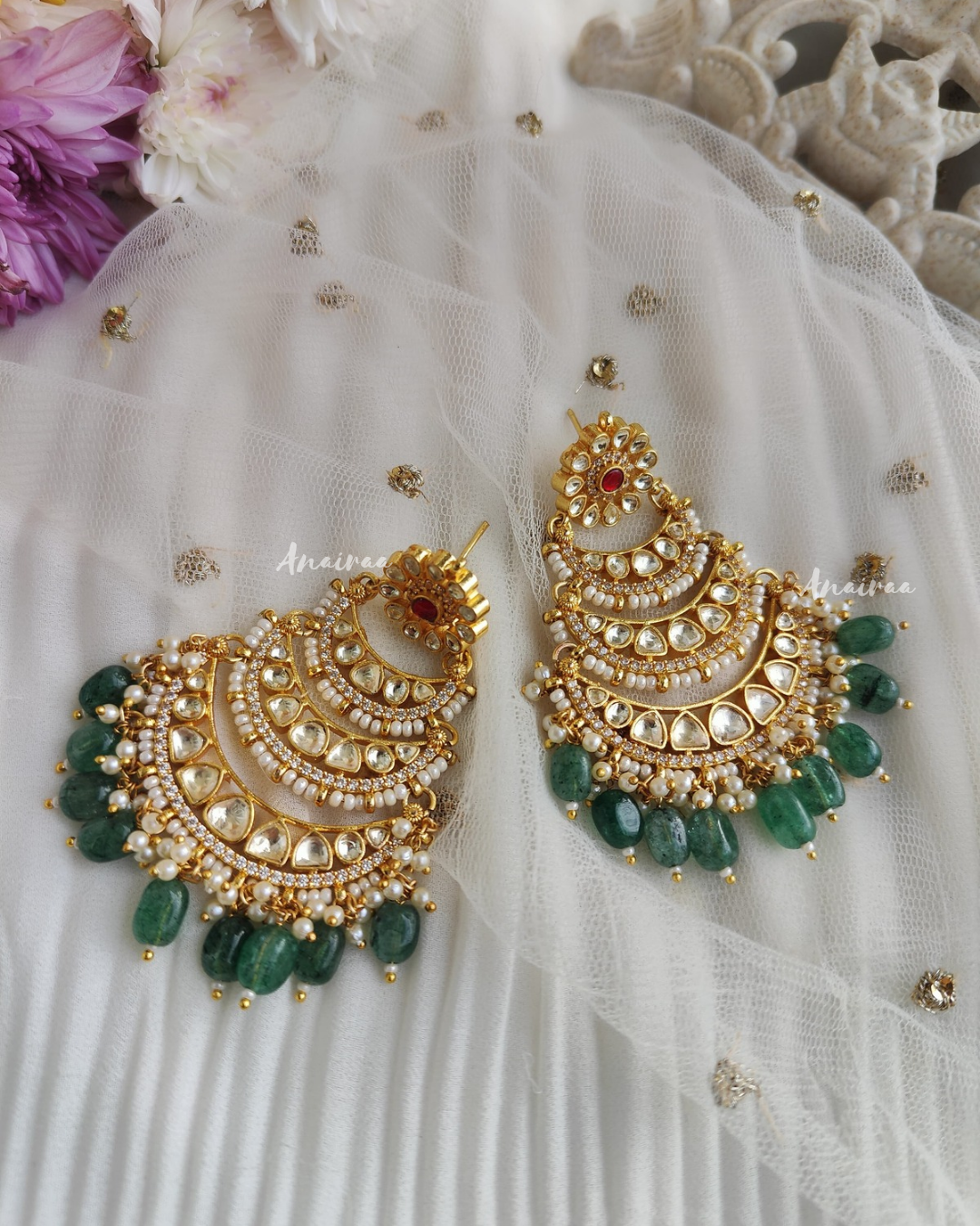 Paachi Kundan chandbalis