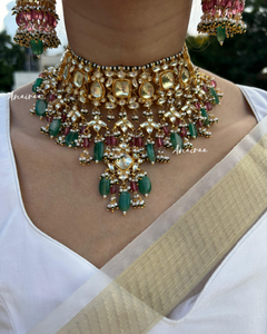 Meera paachi kundan choker set