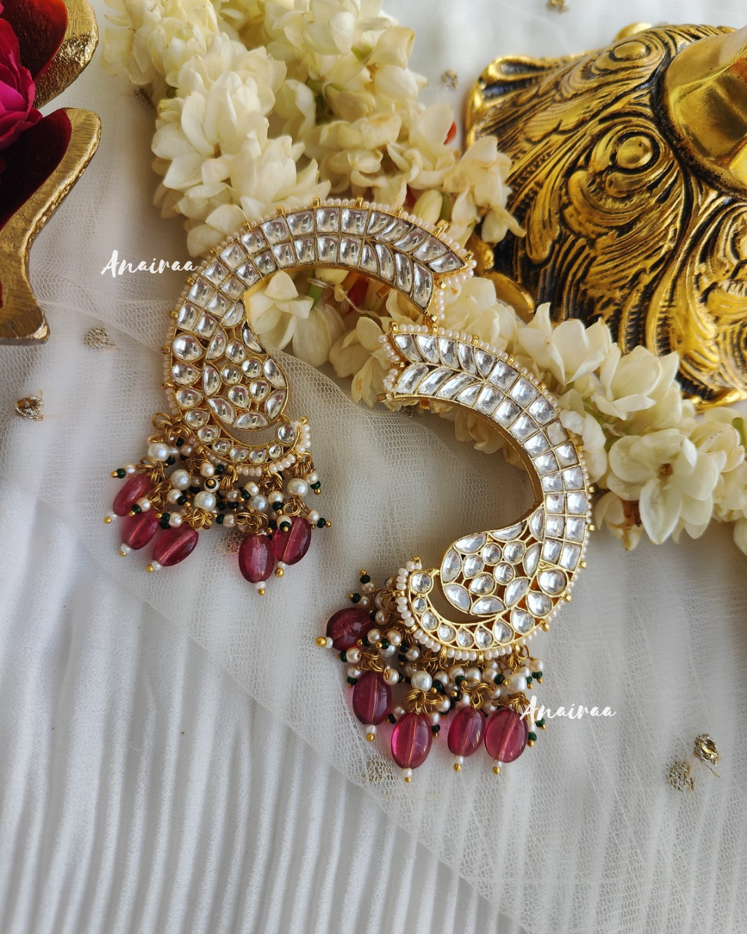 Kundan earcuffs