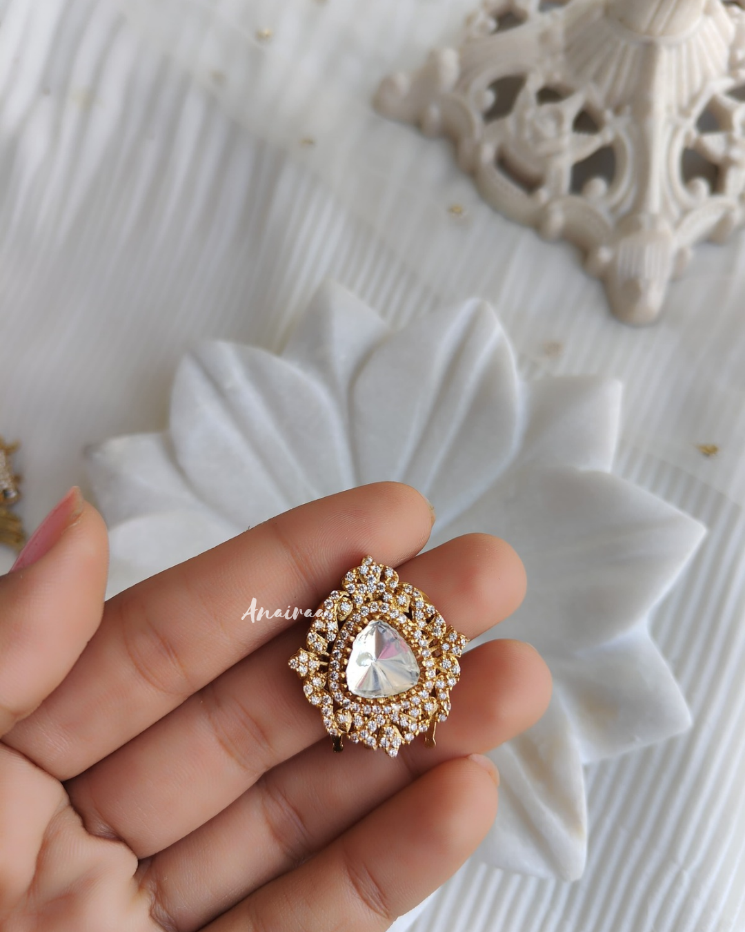 Polki hair accessory