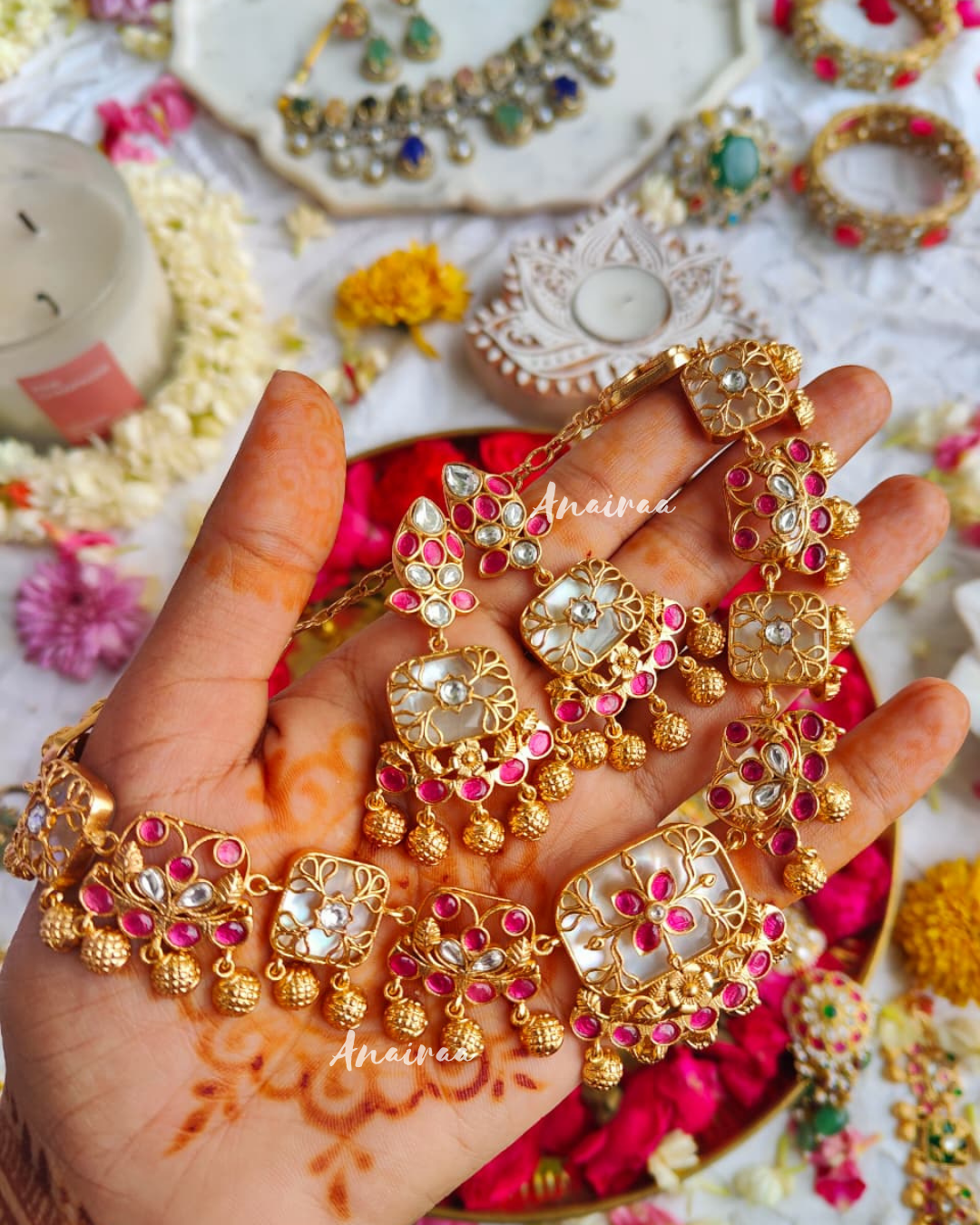 Kadi kundan choker set