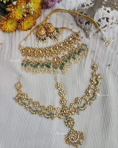 Paachi kundan choker Bridal set(dispatch time 3 to 4 weeks)