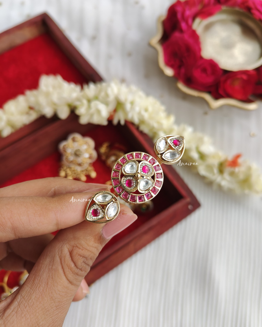 Antique Kundan ring