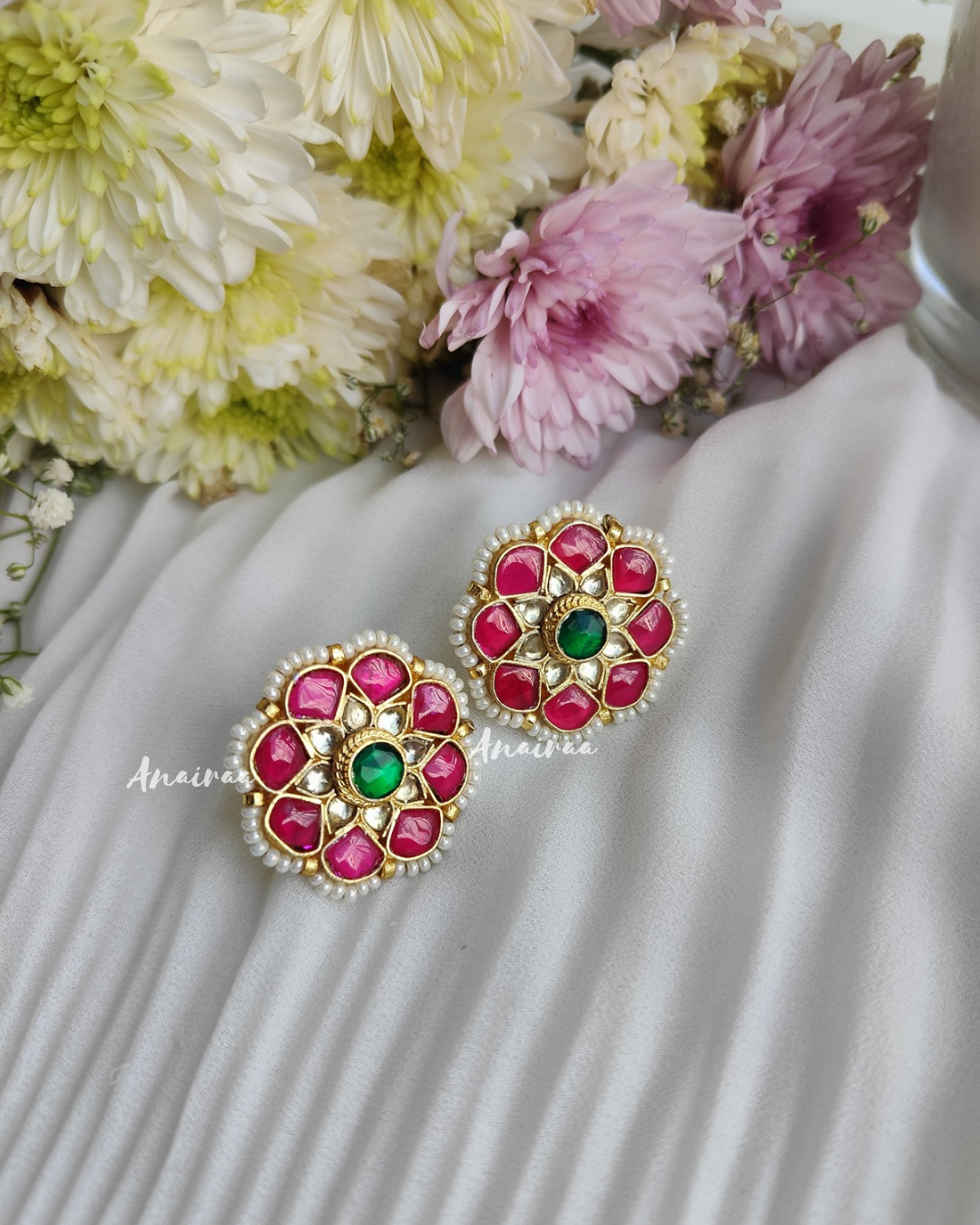 Paachi kundan studs