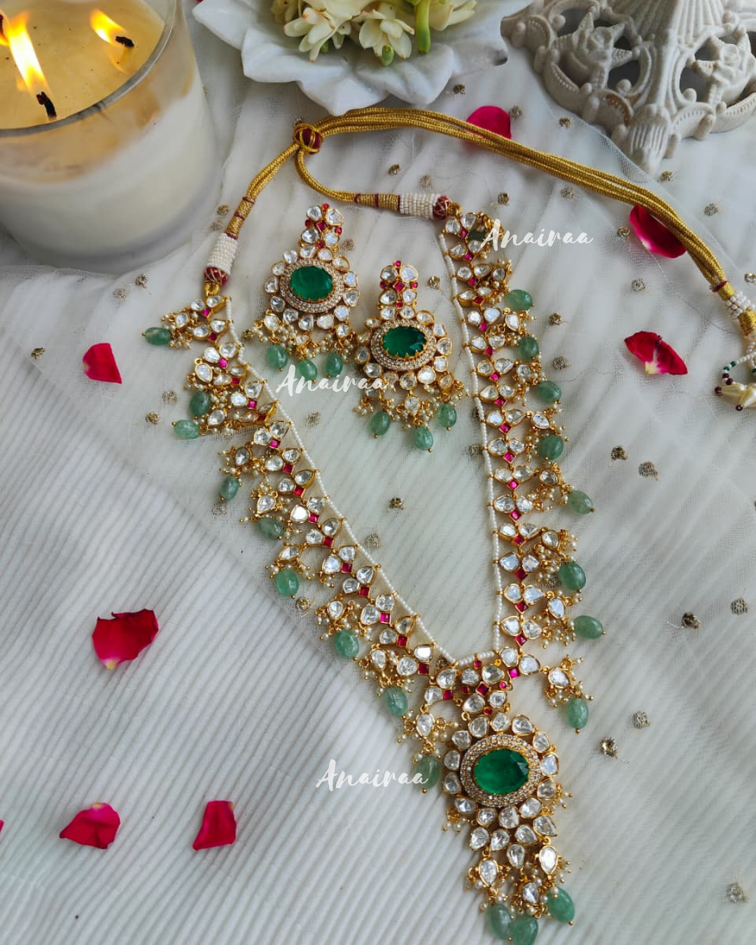 Moissanite long necklace