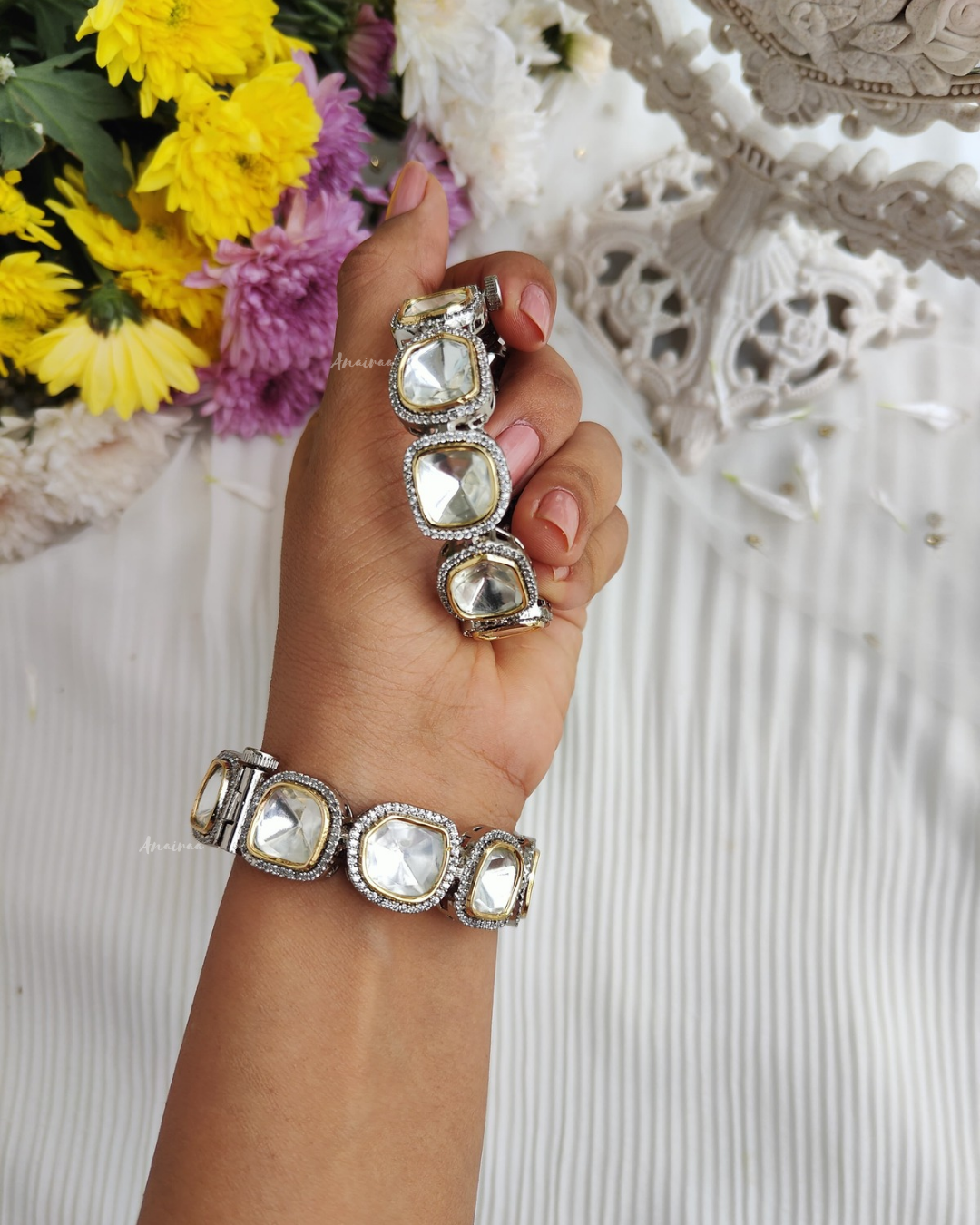 Polki openable bangles