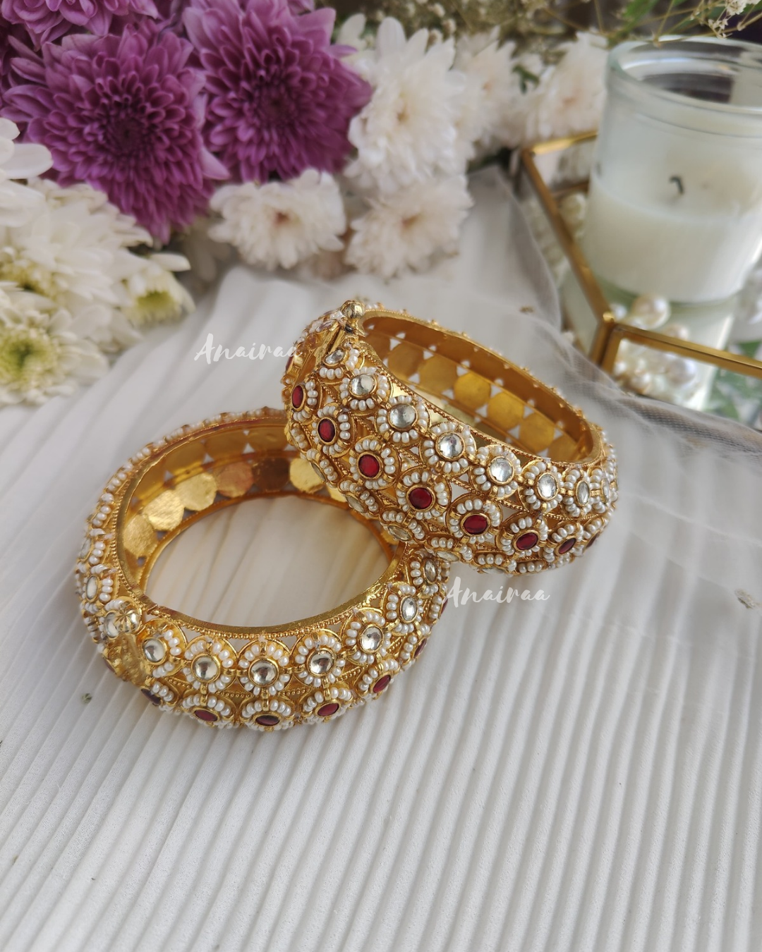 Paachi kundan openable bangle