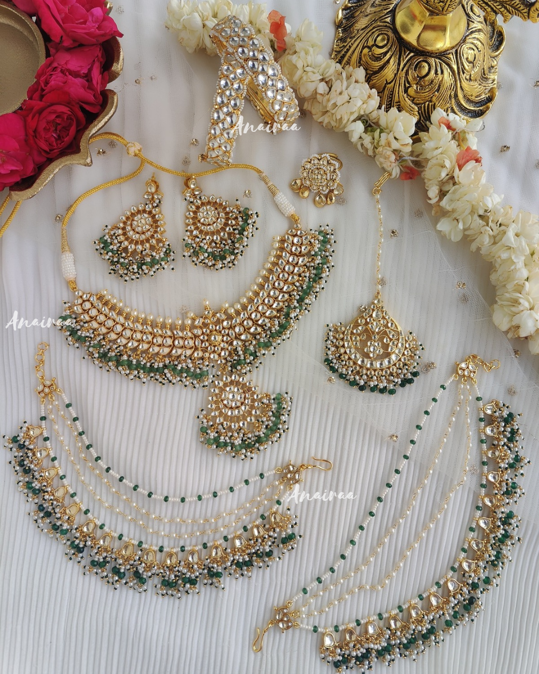 Sunanda paachi kundan bridal set