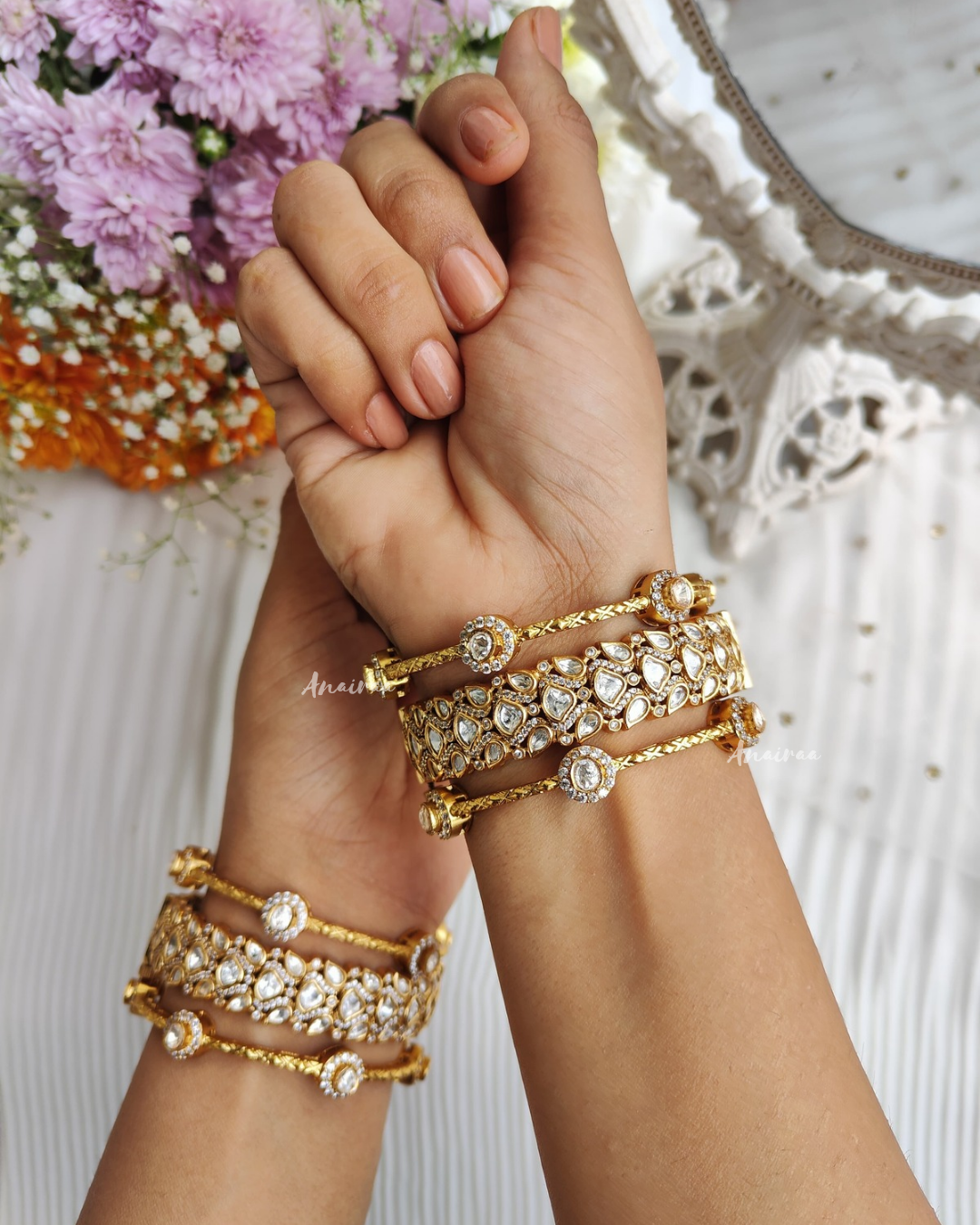 Polki bangles