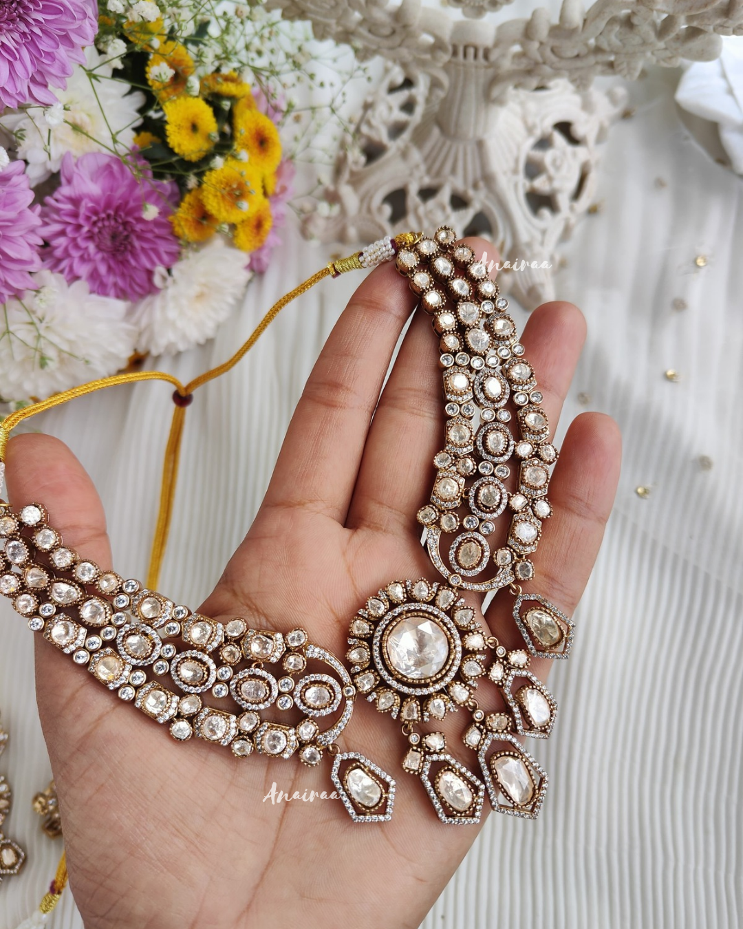 Mira moissanite necklace set