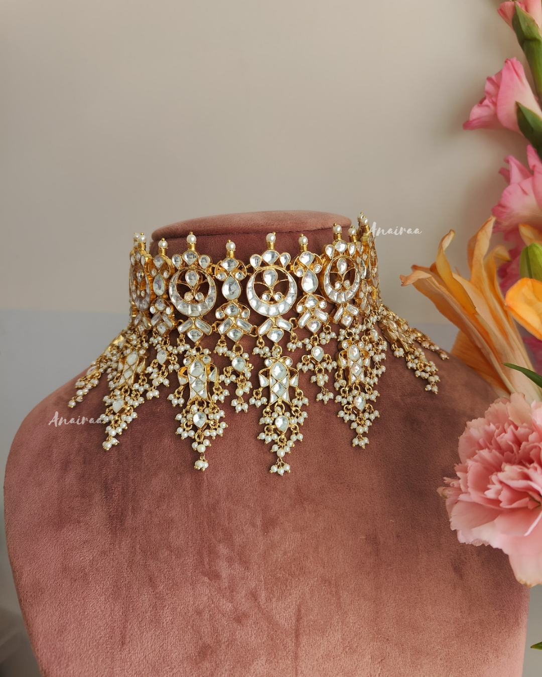 Myra kundan choker set