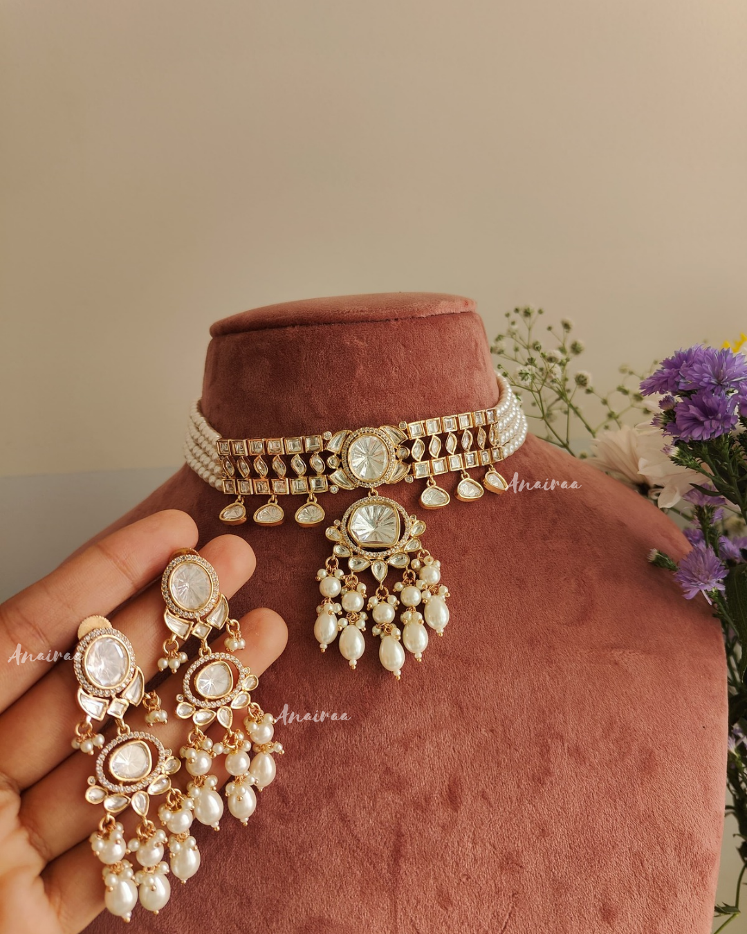 Polki choker set