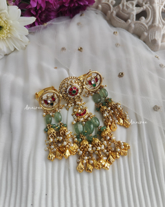Heritage paachi kundan ring