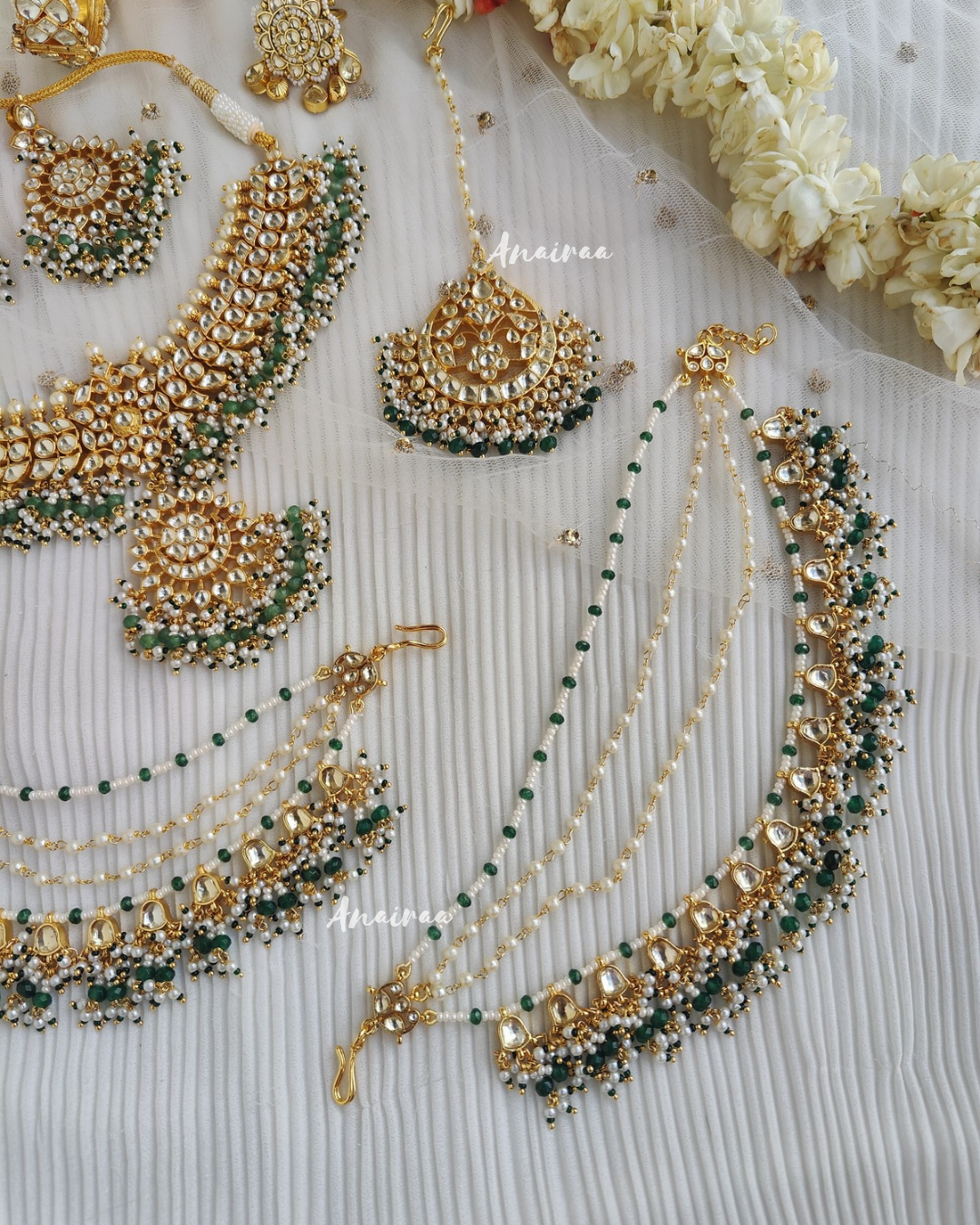 Sunanda paachi kundan bridal set