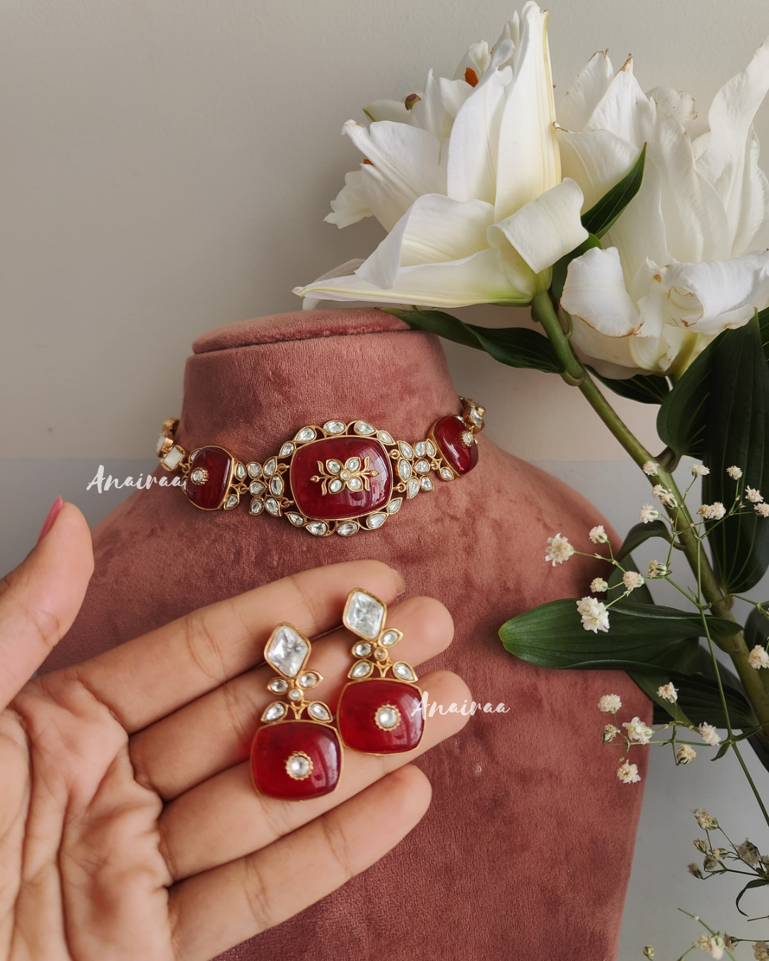 Kadi kundan choker set