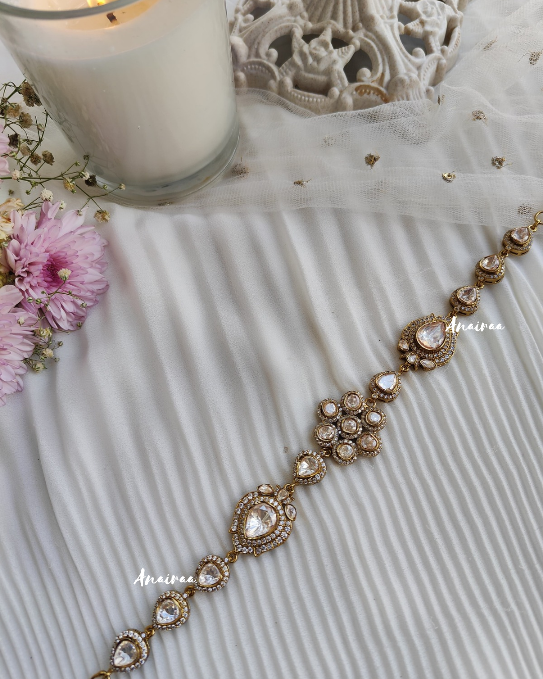 REAL MOISSANITE sheeshpatti