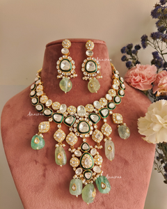 Polki Meena necklace set