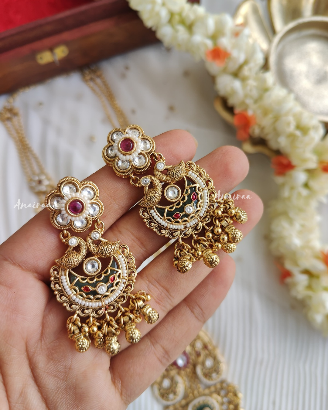 Antique long necklace set