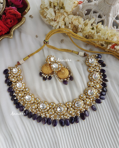 Purple polki set