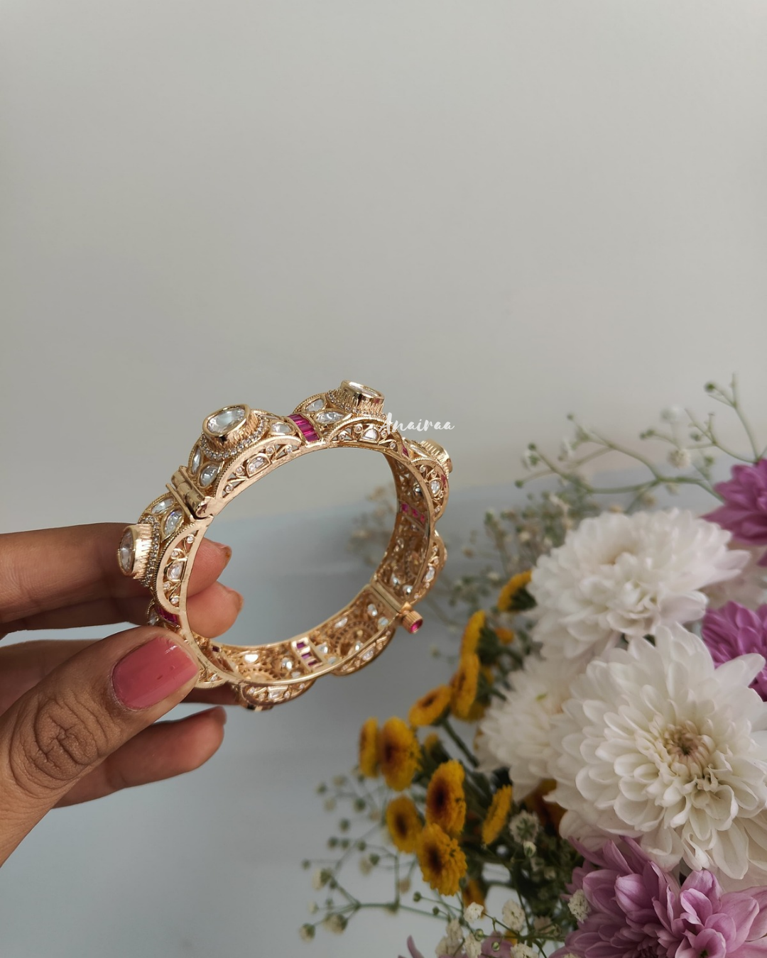 Moissanite openable bangles