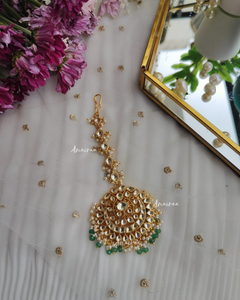 Paachi kundan maangtikka