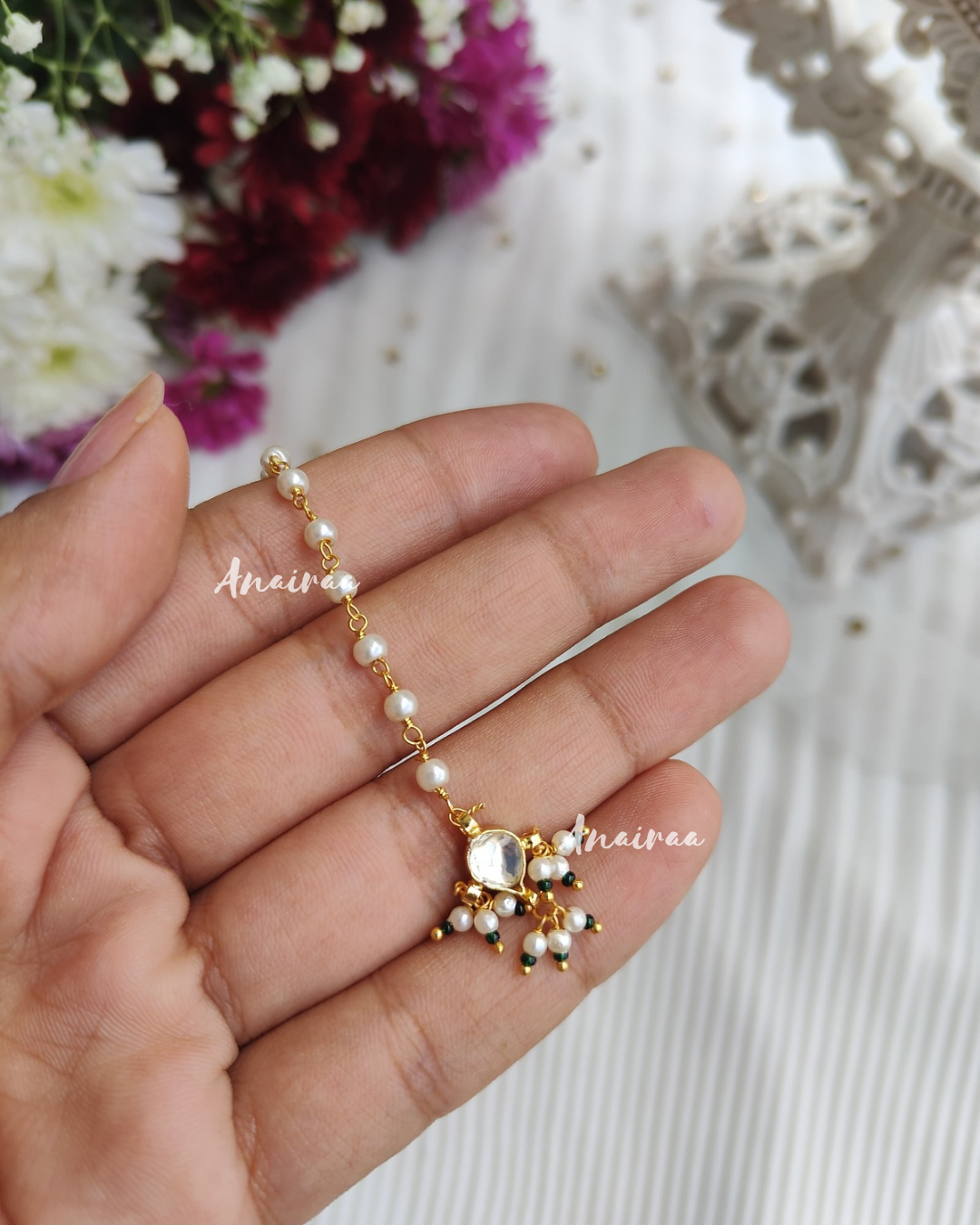 Kundan maangtikka for kids