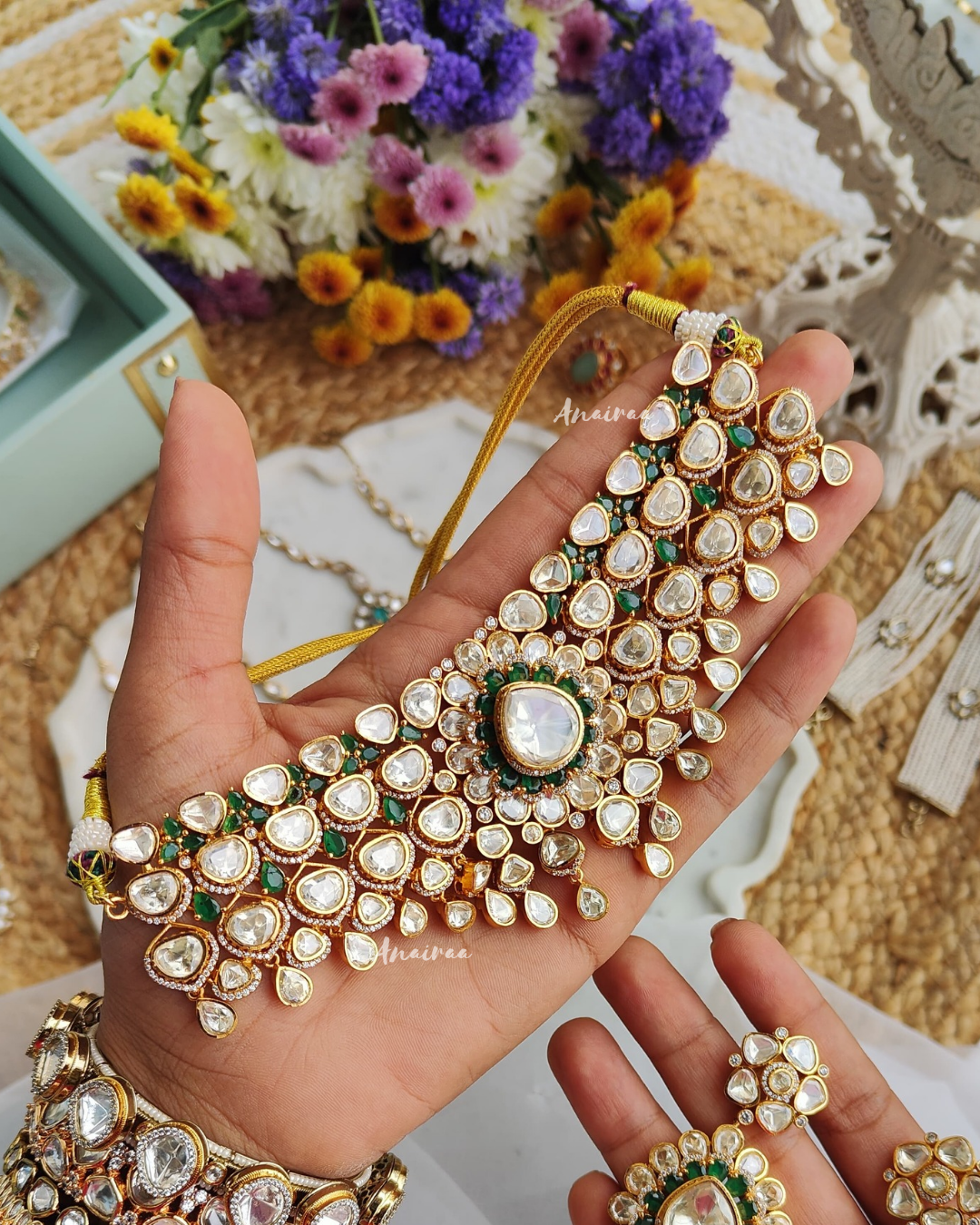 Moissanite choker set