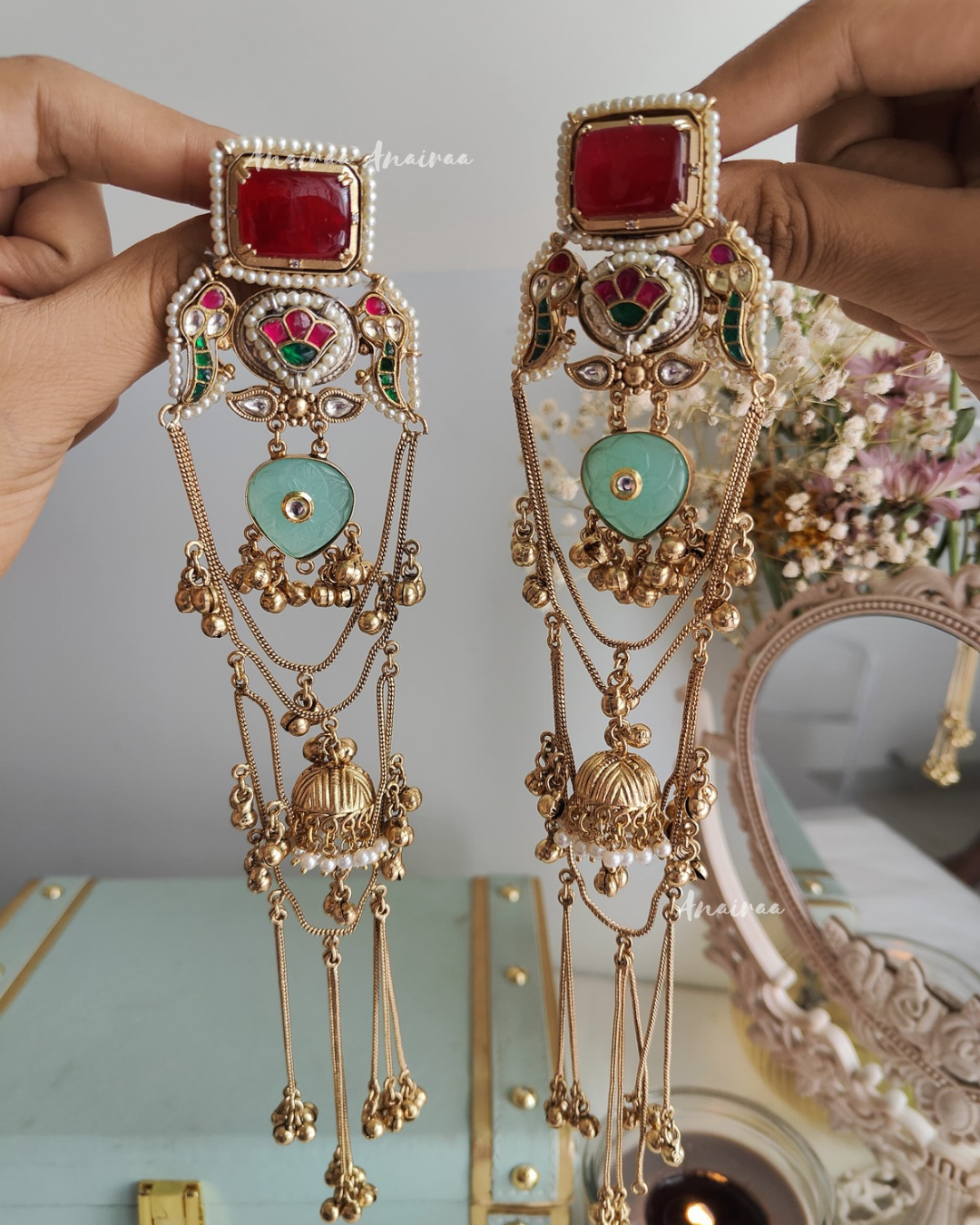 Kashmiri ghungroo earrings