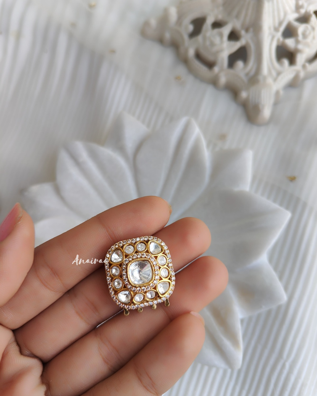 Polki hair accessory