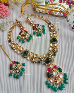Polki meena and doublet set