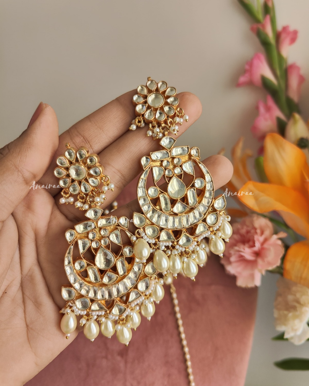 Paachi kundan bridal set
