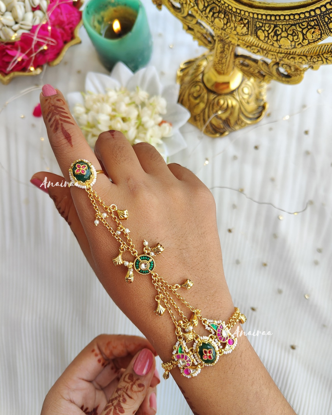 Paachi Kundan hathphool(single pc)