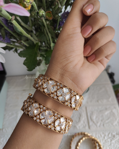 Polki openable bangles