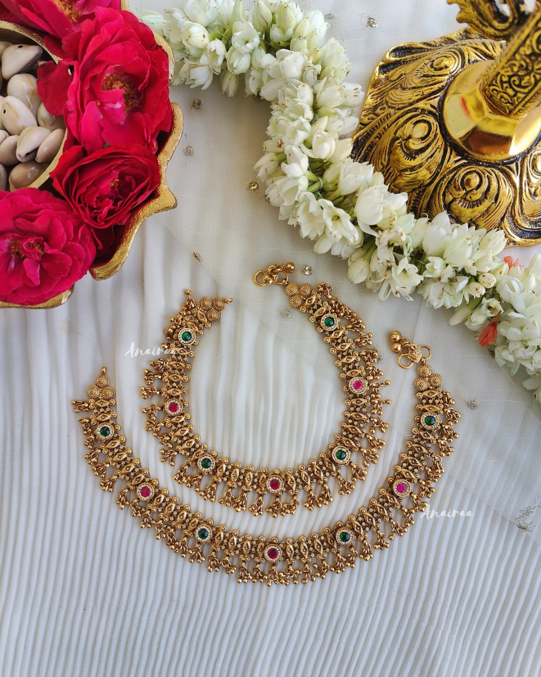 Antique kundan anklet\payal