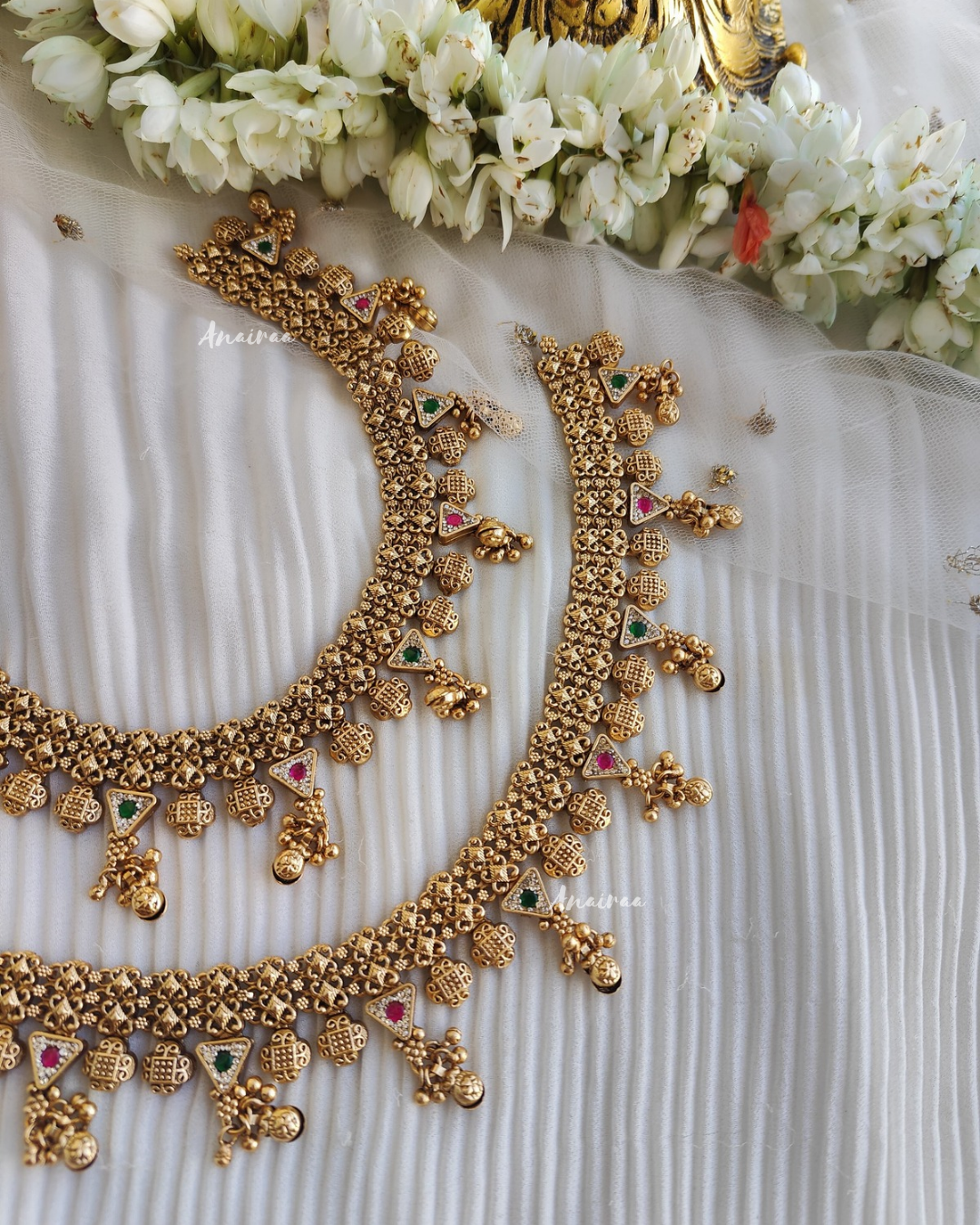 Antique kundan anklet\payal