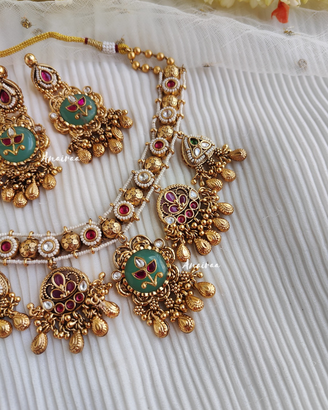 Lavanya antique necklace set