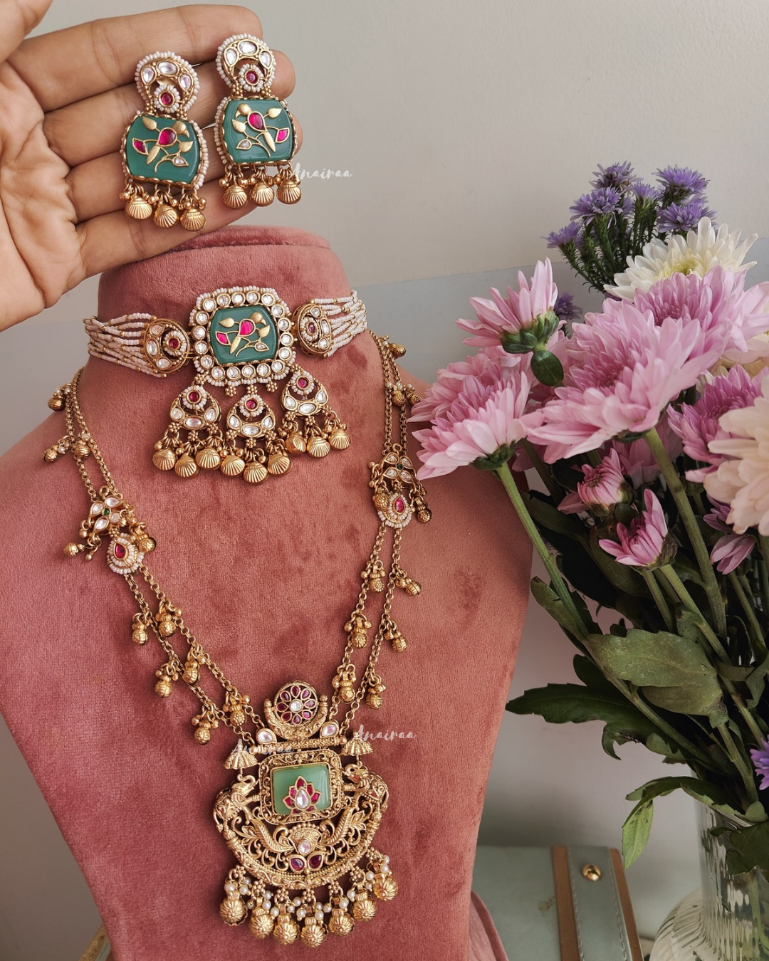 Antique kundan set(dispatch time 2 to 3 weeks)
