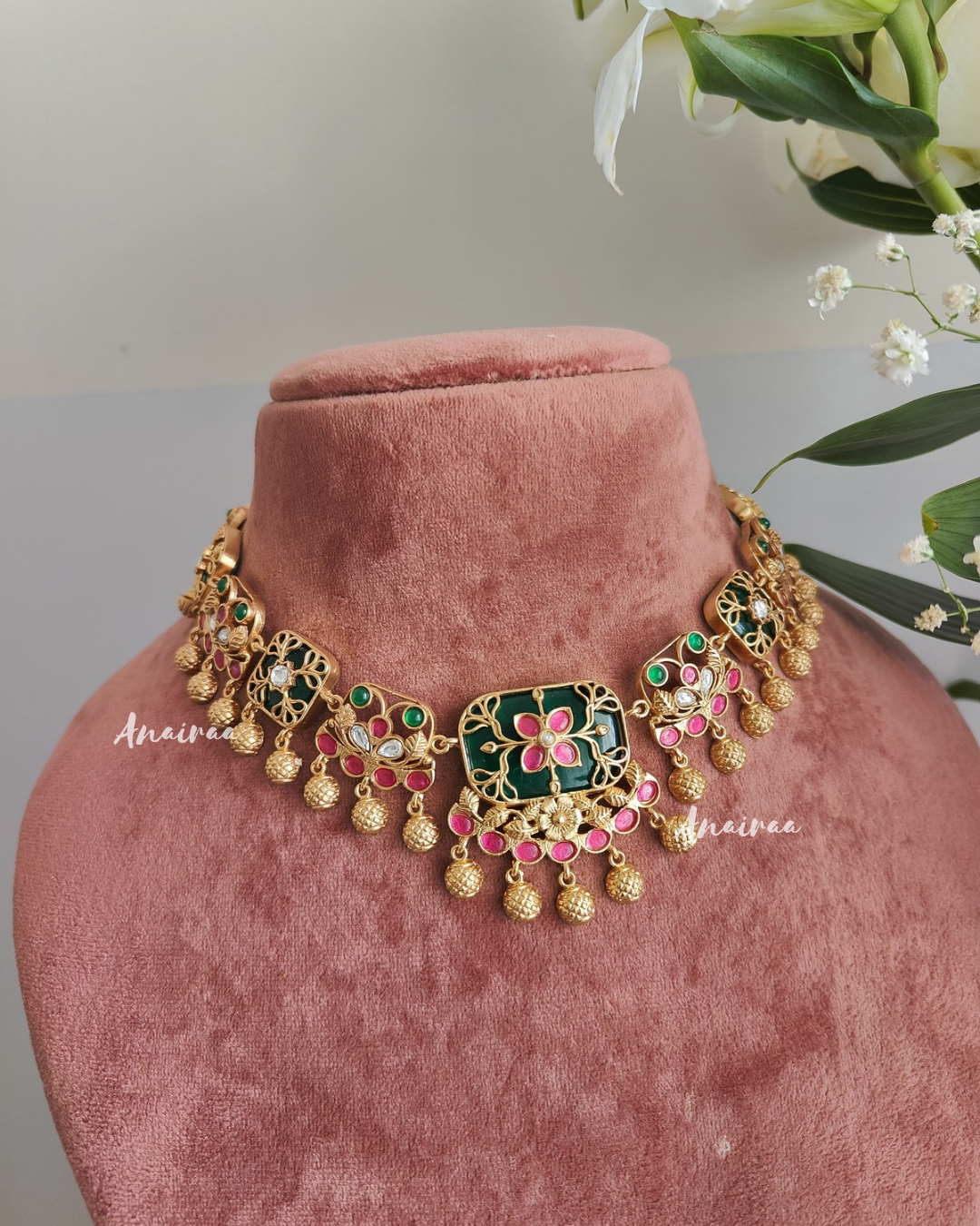 Kadi kundan choker set
